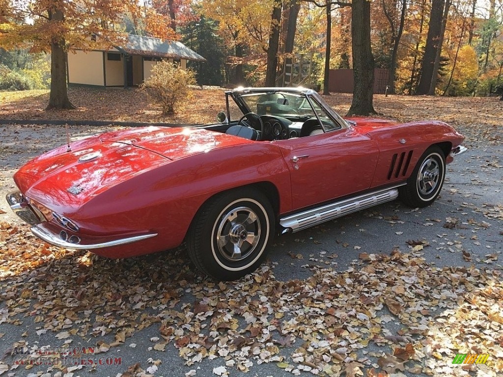 1966 Corvette Sting Ray Convertible - Rally Red / Black photo #19