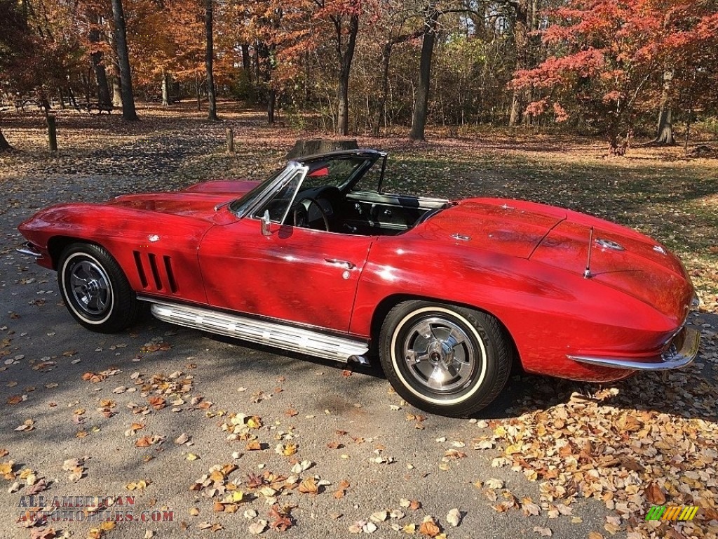 1966 Corvette Sting Ray Convertible - Rally Red / Black photo #21