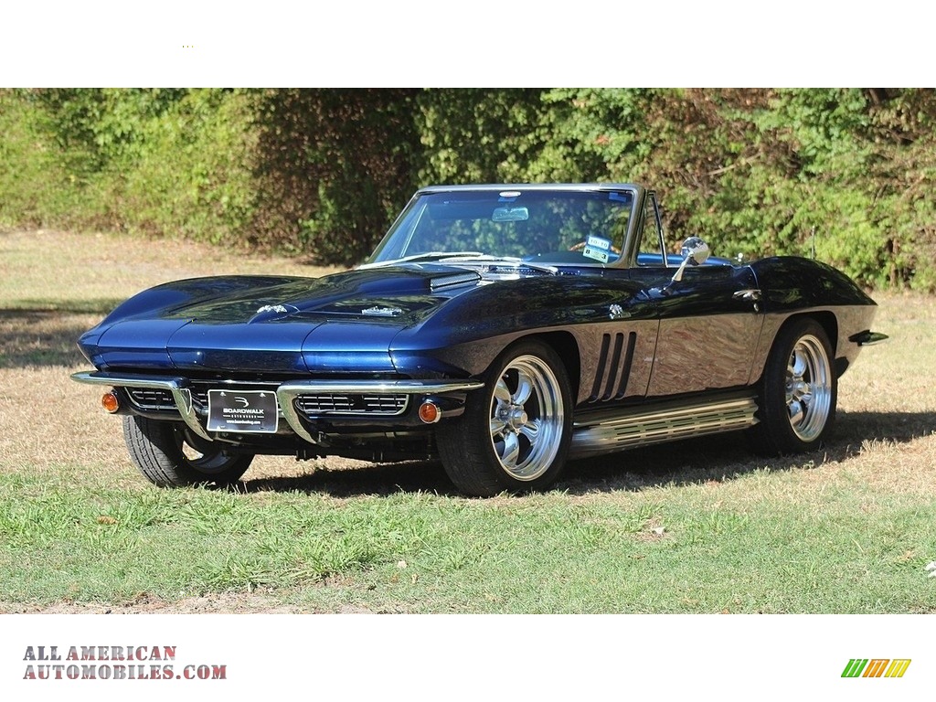 1966 Corvette Sting Ray Convertible - Laguna Blue / Black photo #1