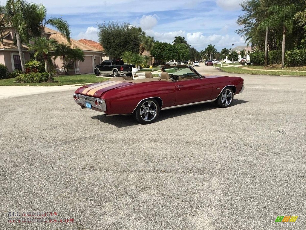 1971 Chevelle SS 454 Convertible RestoMod - Crystal Red / Beige photo #2