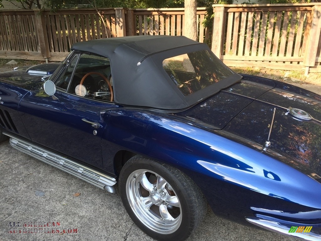 1966 Corvette Sting Ray Convertible - Laguna Blue / Black photo #6