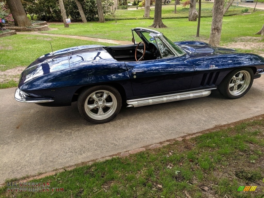 1966 Corvette Sting Ray Convertible - Laguna Blue / Black photo #8