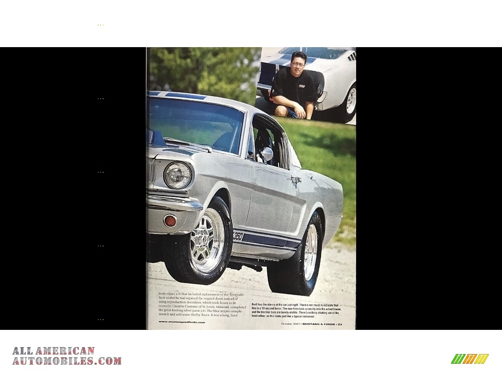 1965 Mustang Shelby GT350 Recreation - Silver / Black photo #32