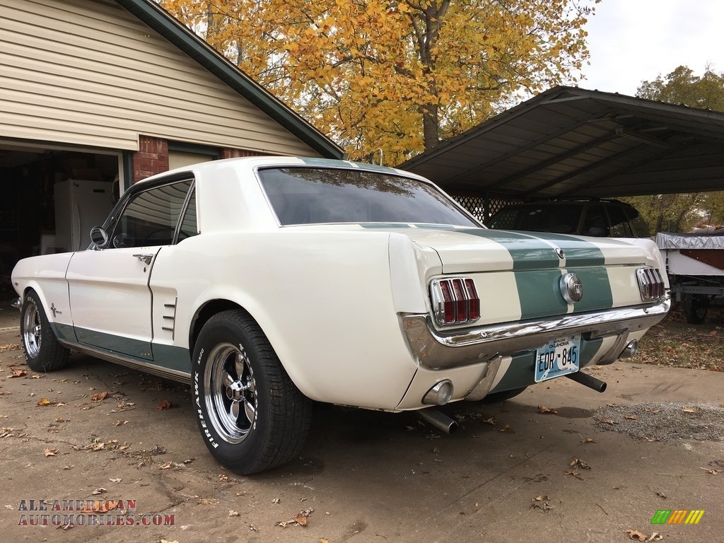 1966 Mustang Coupe - Wimbledon White / Turquoise photo #6