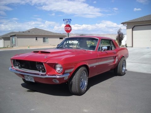 Red 1968 Ford Mustang High Country Special Coupe