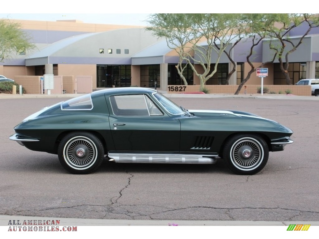 1967 Corvette Coupe - Goodwood Green / Black photo #5