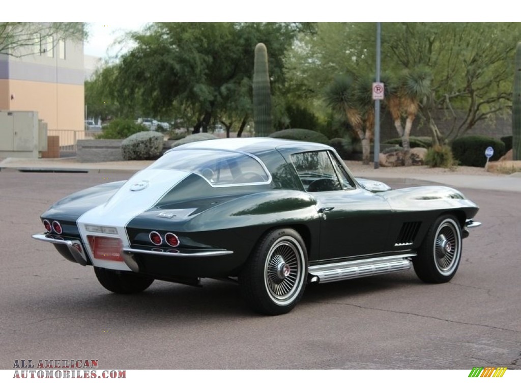 1967 Corvette Coupe - Goodwood Green / Black photo #6