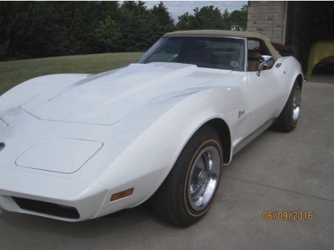 Classic White 1973 Chevrolet Corvette Convertible