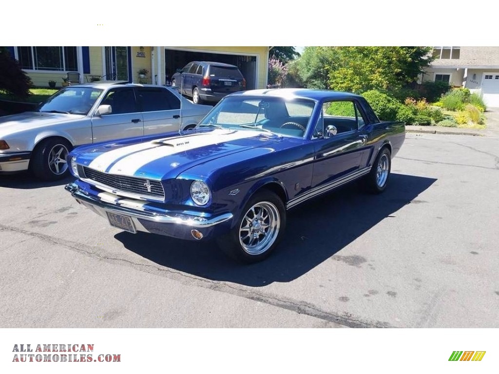 1966 Mustang Coupe - Sonic Blue / Light Blue photo #1