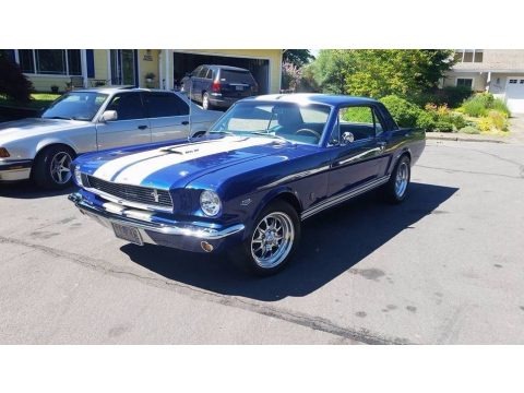 Sonic Blue 1966 Ford Mustang Coupe