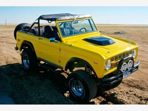 Canary Yellow 1973 Ford Bronco 4x4