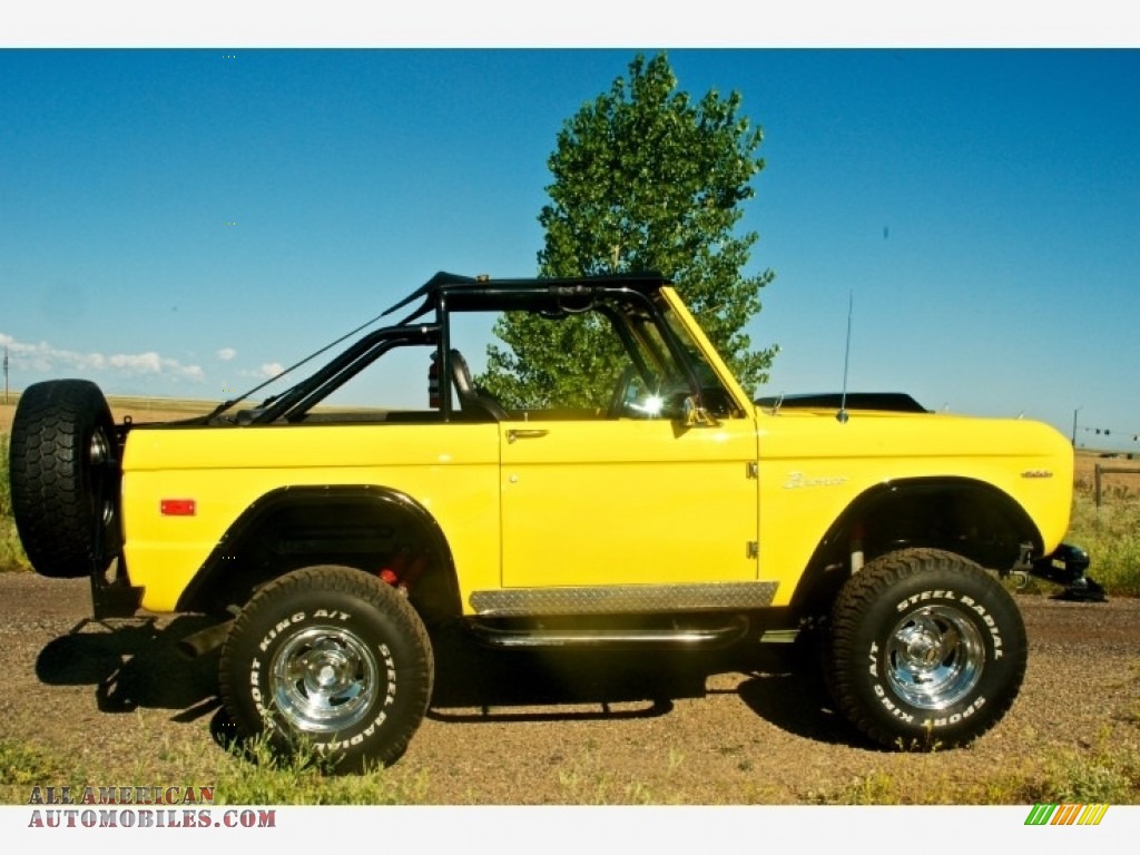 1973 Bronco 4x4 - Canary Yellow / Black photo #9