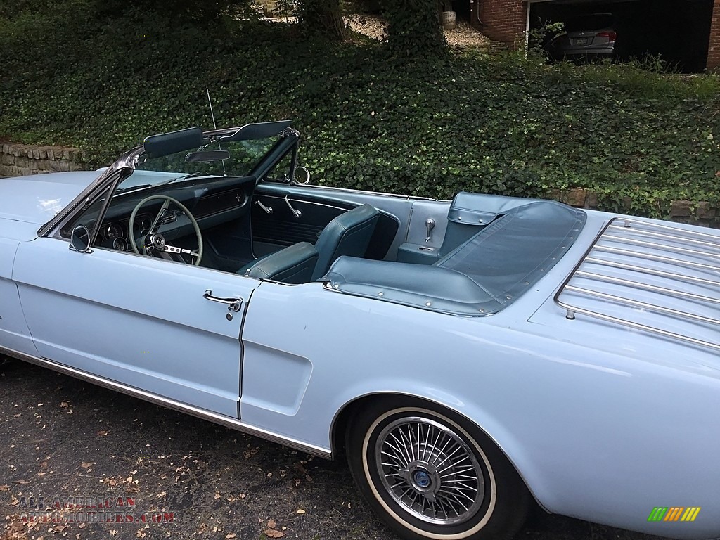 1966 Mustang Convertible - Arcadian Blue / Light Blue photo #6