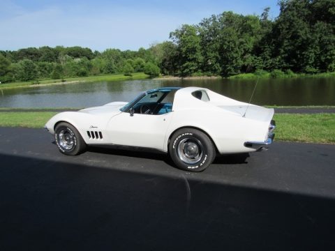 Can Am White 1969 Chevrolet Corvette Coupe