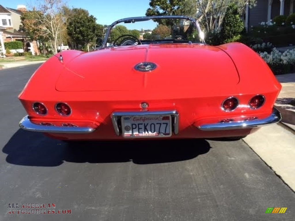 1962 Corvette Convertible - Roman Red / Black photo #7