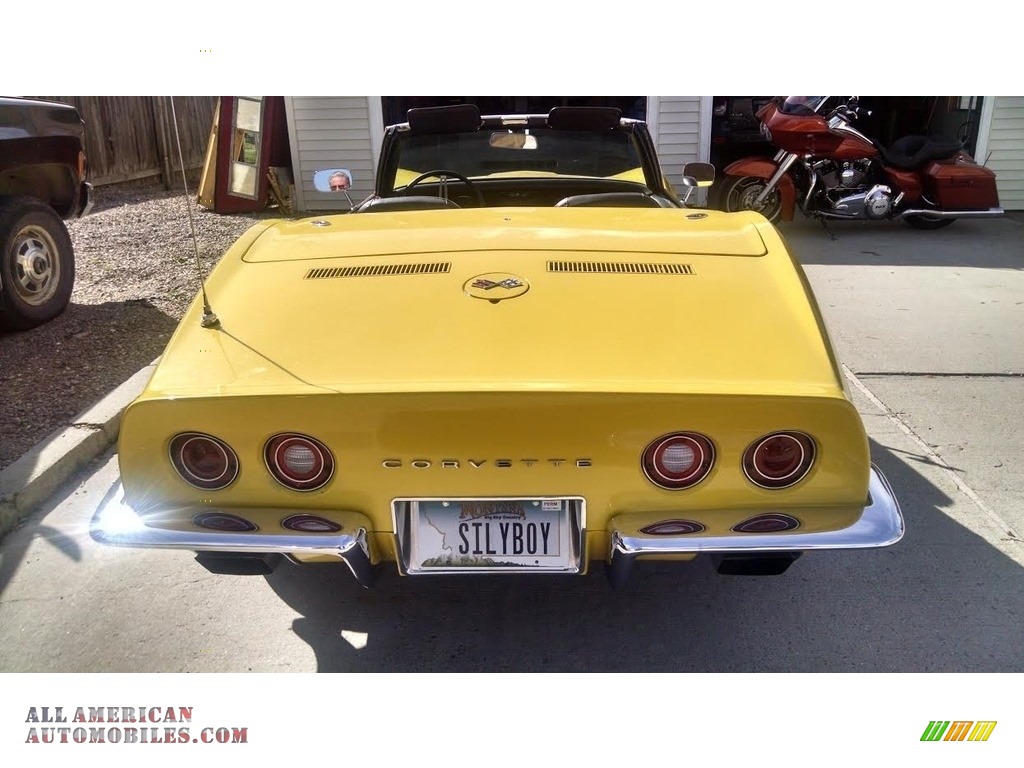 1971 Corvette Stingray Convertible - Sunflower Yellow / Black photo #5