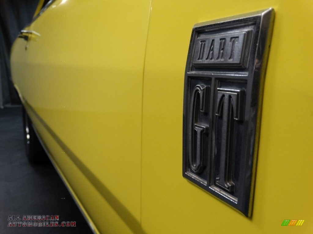 1967 Dart GT 2 Door Hardtop - Bright Yellow / Black photo #93