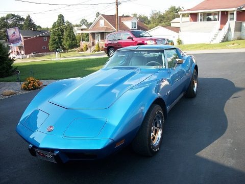 Bright Blue Metallic 1976 Chevrolet Corvette Stingray Coupe