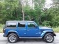 Jeep Wrangler Unlimited Sahara 4x4 Ocean Blue Metallic photo #5