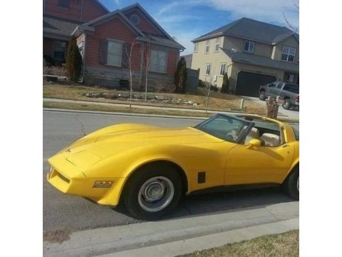 Yellow 1981 Chevrolet Corvette Coupe