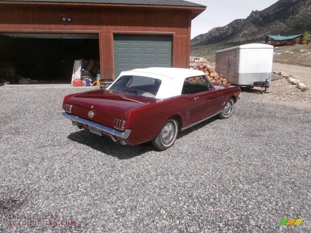 1966 Mustang Convertible - Candy Apple Red / Black photo #9