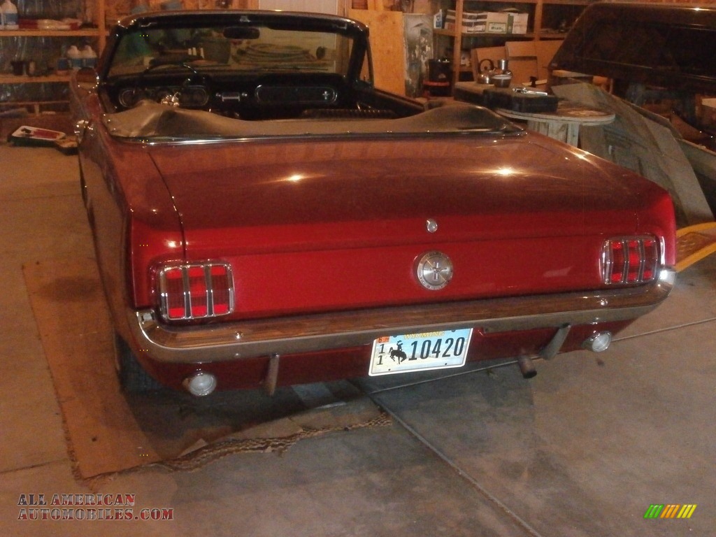 1966 Mustang Convertible - Candy Apple Red / Black photo #10