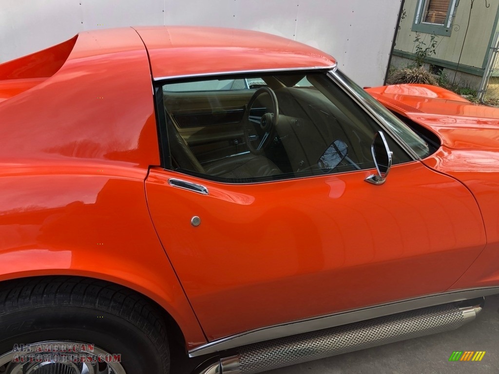 1975 Corvette Stingray Coupe - Orange Flame / Medium Saddle photo #10