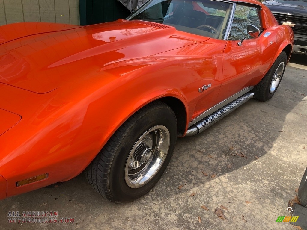 1975 Corvette Stingray Coupe - Orange Flame / Medium Saddle photo #12