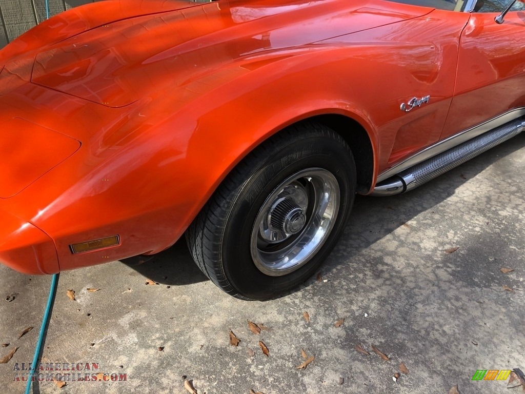 1975 Corvette Stingray Coupe - Orange Flame / Medium Saddle photo #23