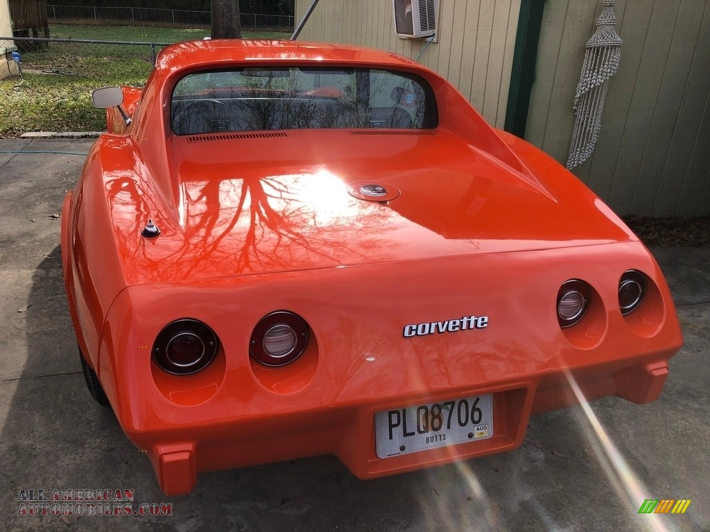 1975 Corvette Stingray Coupe - Orange Flame / Medium Saddle photo #25