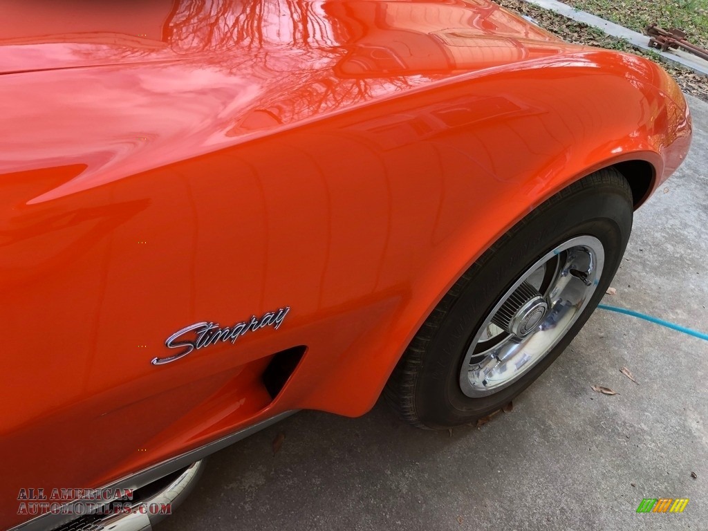 1975 Corvette Stingray Coupe - Orange Flame / Medium Saddle photo #26