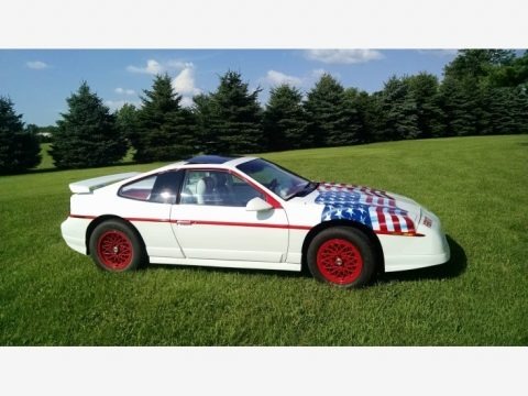 White 1988 Pontiac Fiero GT