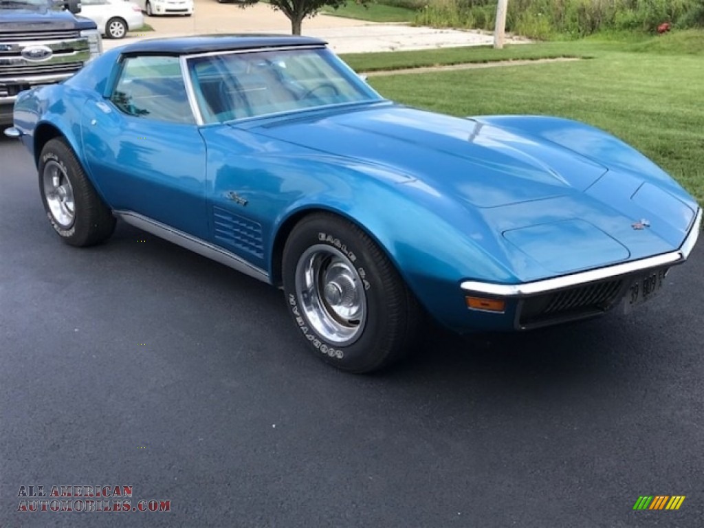 1970 Corvette Stingray Sport Coupe - Mulsanne Blue / Blue photo #1
