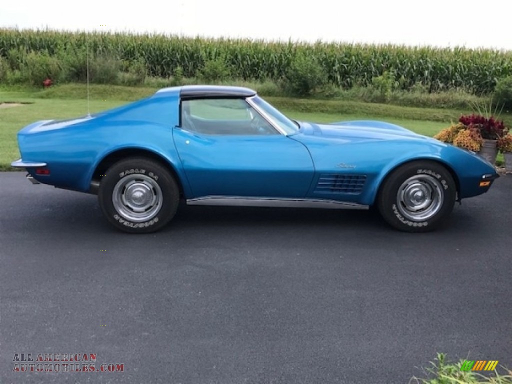 1970 Corvette Stingray Sport Coupe - Mulsanne Blue / Blue photo #7