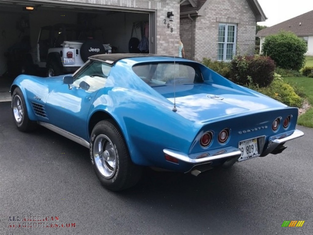 1970 Corvette Stingray Sport Coupe - Mulsanne Blue / Blue photo #8