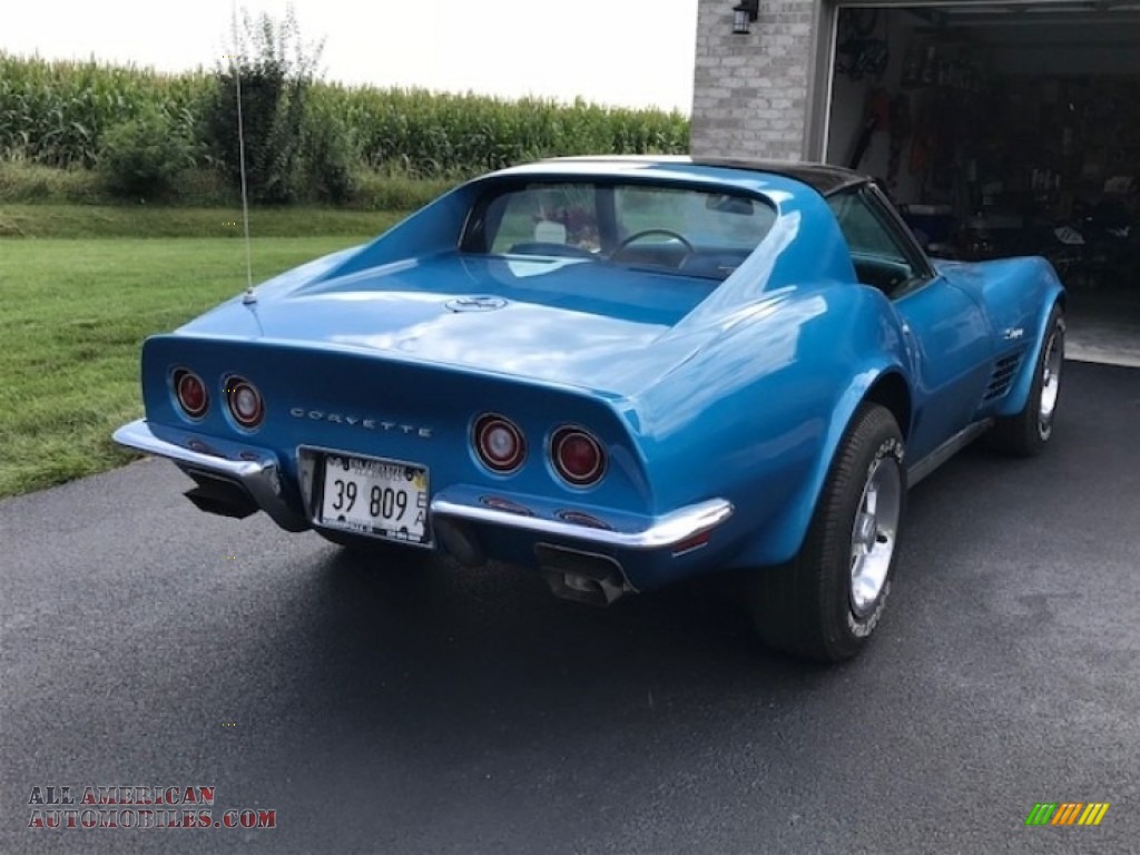 1970 Corvette Stingray Sport Coupe - Mulsanne Blue / Blue photo #9