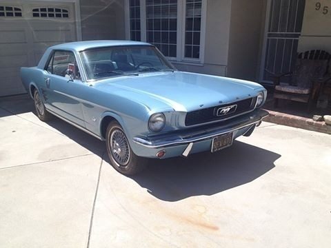 Silver Blue Metallic 1966 Ford Mustang Coupe