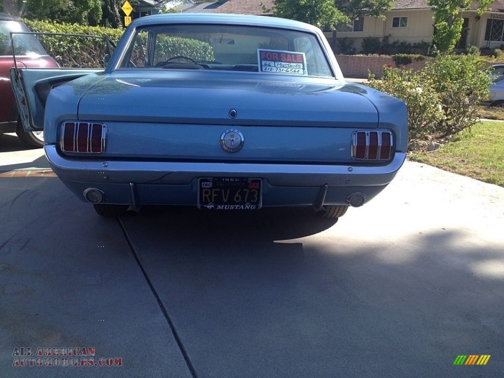 1966 Mustang Coupe - Silver Blue Metallic / Light Blue photo #2