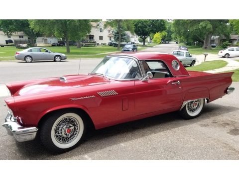 Flames Red 1957 Ford Thunderbird 