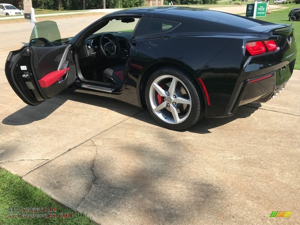 Black / Adrenaline Red Chevrolet Corvette Stingray Coupe