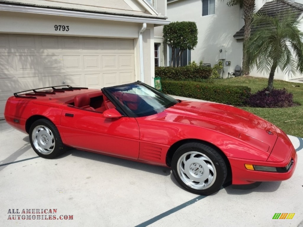 1992 Corvette Convertible - Bright Red / Red photo #1