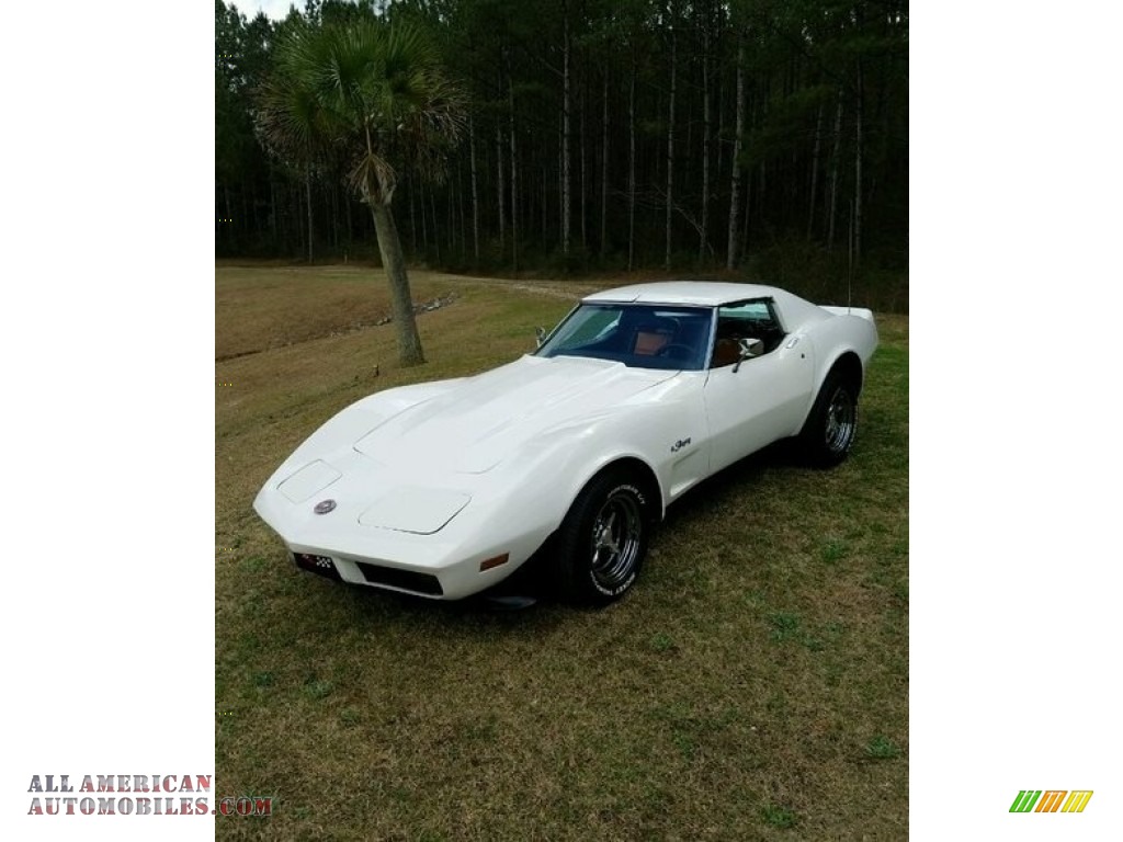 1974 Corvette Stingray Coupe - Classic White / Black photo #1