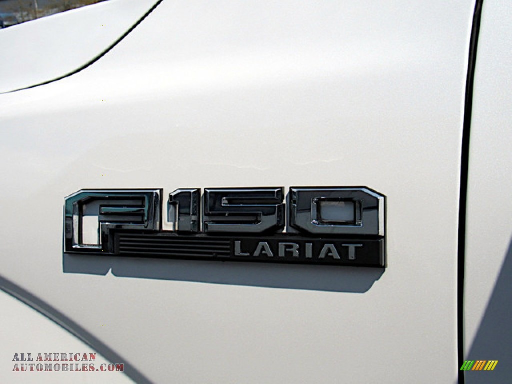 2015 F150 Lariat SuperCrew - White Platinum Tricoat / Medium Light Camel photo #37