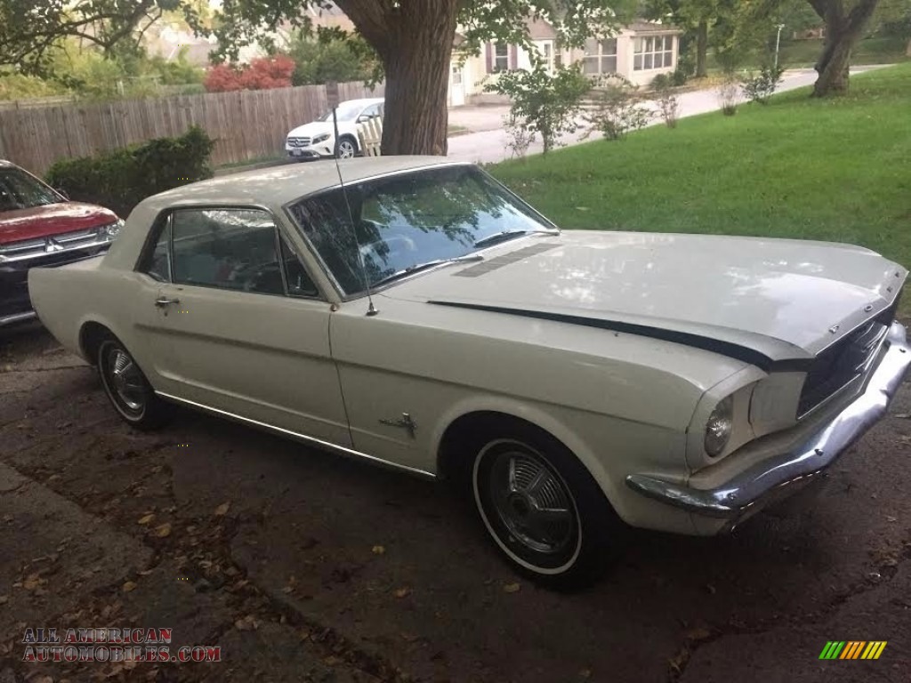 1966 Mustang Coupe - Wimbledon White / Black photo #5