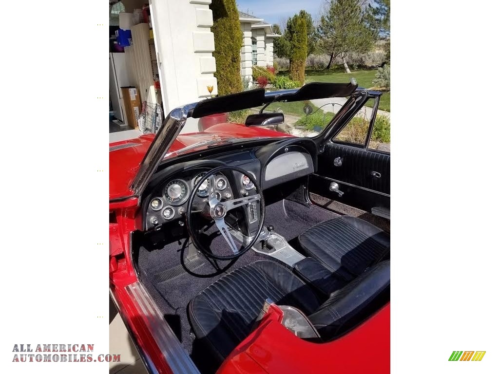 1963 Corvette Sting Ray Convertible - Riverside Red / Black photo #5