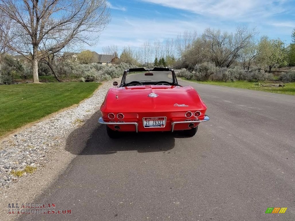 1963 Corvette Sting Ray Convertible - Riverside Red / Black photo #9