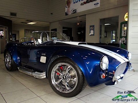 Blue 1965 Shelby Cobra Roadster Replica