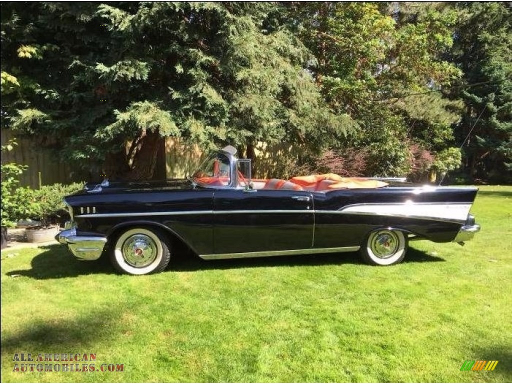 1957 Bel Air Convertible - Black / Red/Silver photo #1