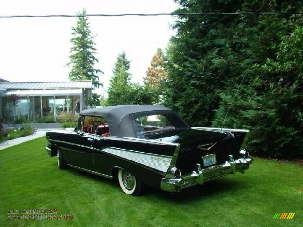 1957 Bel Air Convertible - Black / Red/Silver photo #3