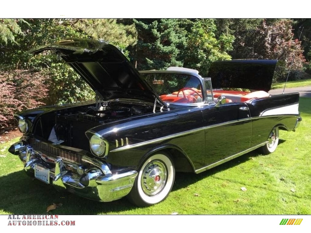 1957 Bel Air Convertible - Black / Red/Silver photo #7